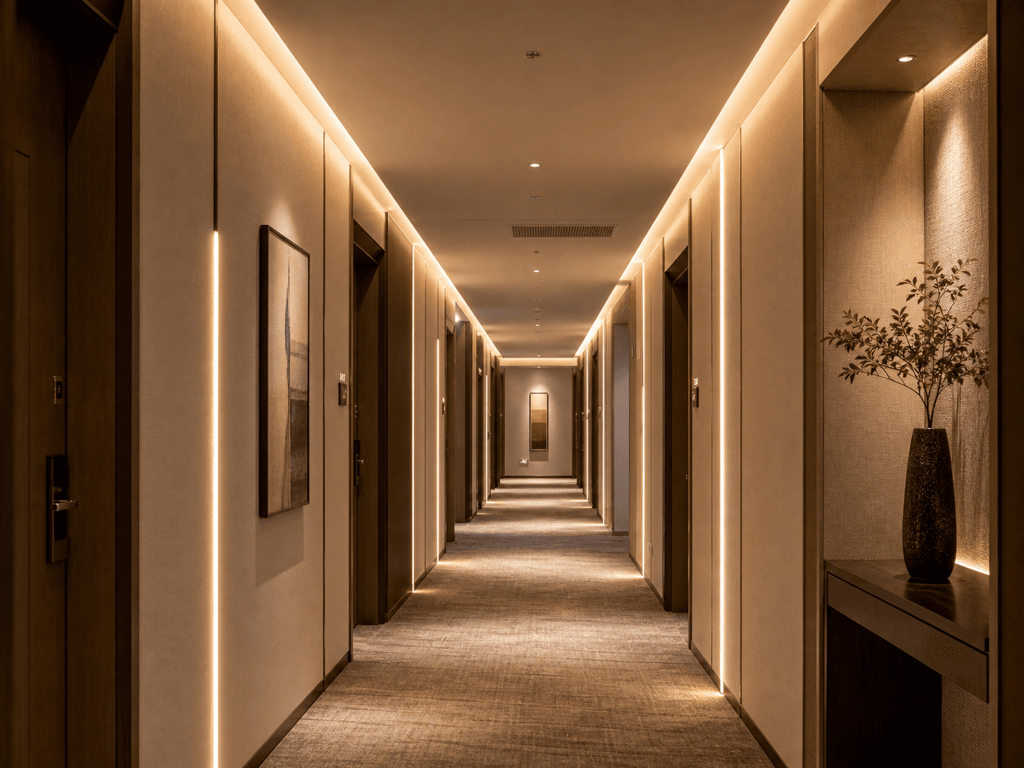 Hotel Corridor Indirect Lighting