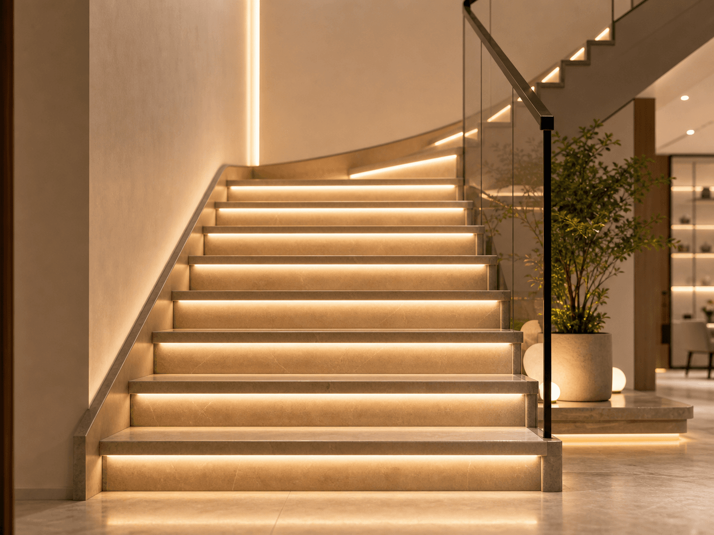 Stair Step Safety Lighting