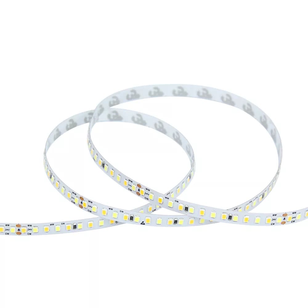 Tunable White LED Strip Light - 168 LEDs/m / 8mm / DC24V / 0~8.6w/meter