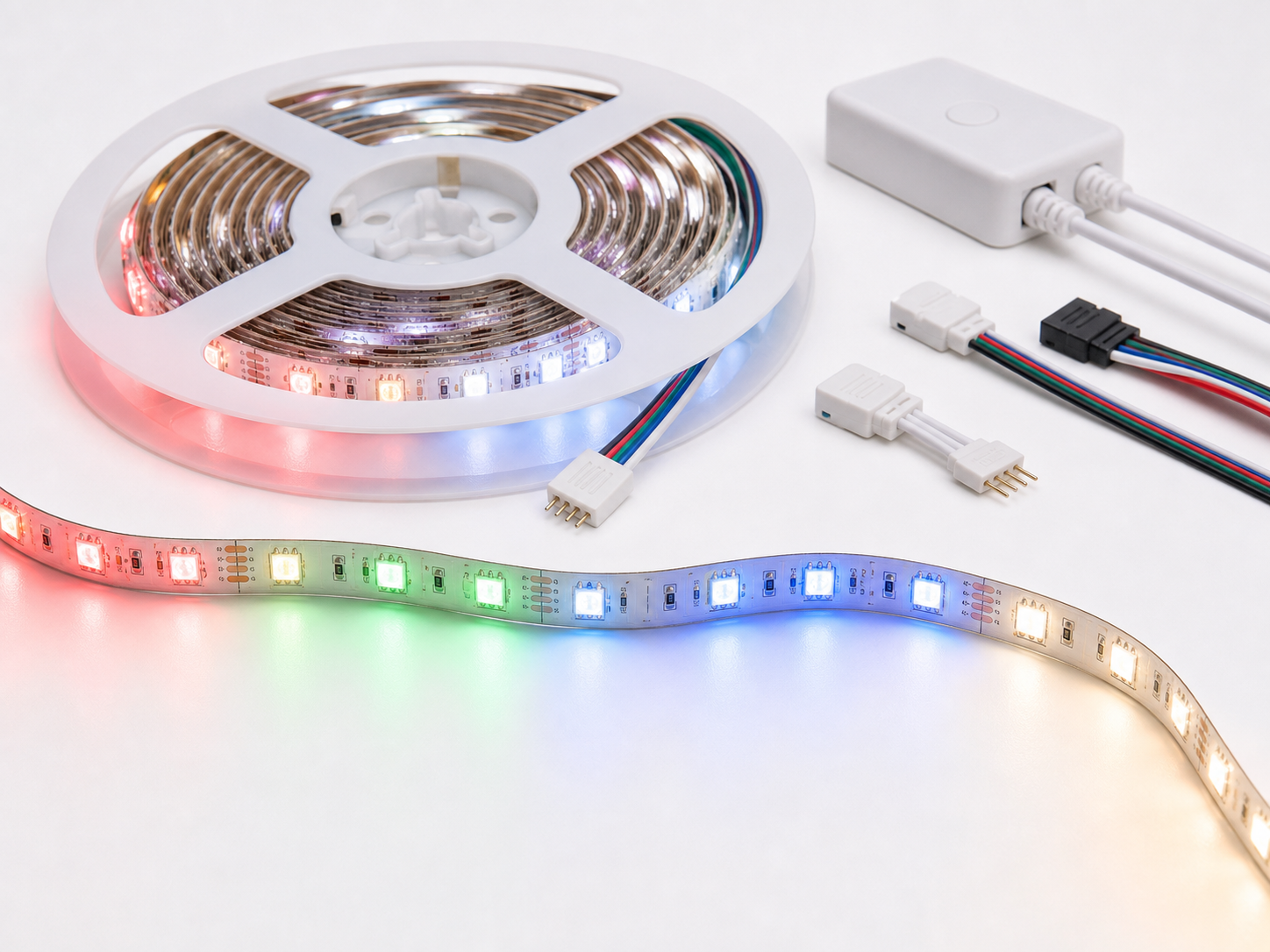 DL-SFCOBM840V24RGB0IP20 RGB LED Strip Light - 10mm / DC24V / 15W/m / IP20/ IP55/ IP65/ IP66/ IP67 Environment humidity 40~70%