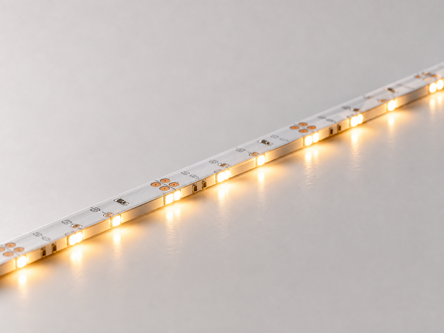 DL-S3014L80V24 SMD3014 LED strip light - 80 LEDs/m / 8mm (0.31in) / 24V DC / 4.8W/m (1.46W/ft)