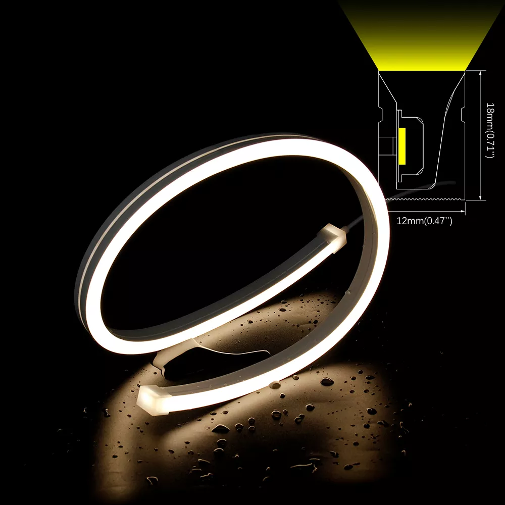 DL-N012018 Side Bend LED Neon Light - 1x201mm profile / DC24V / 9.6w/meter / IP 67