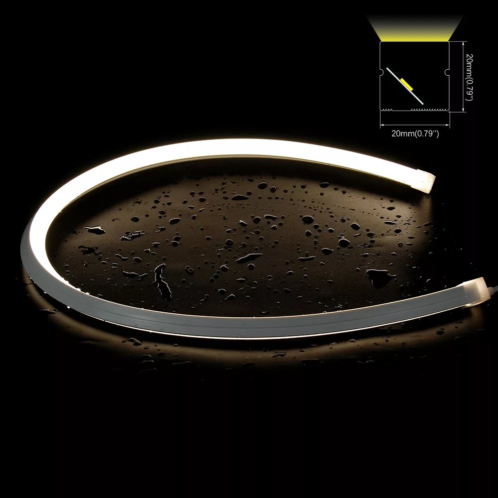 DL-N020020-3D Top & Side Freely Bendable LED Neon Light - 2x2mm profile / DC24V / 9.6w/meter / IP67 / IK10