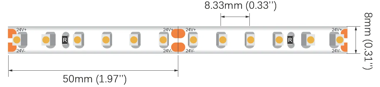 DL-S2835A60L120V24 LED-Streifen
