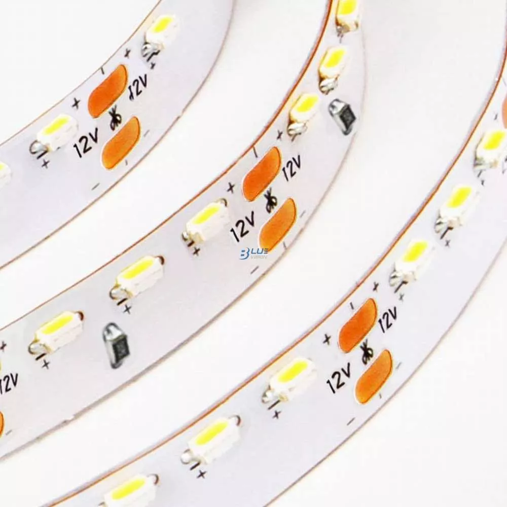 DL-S3014L120V12 SMD3014 LED strip light - 120 LEDs/m / 8mm (0.31in) / 24V DC / 9.6W/m (2.93W/ft)